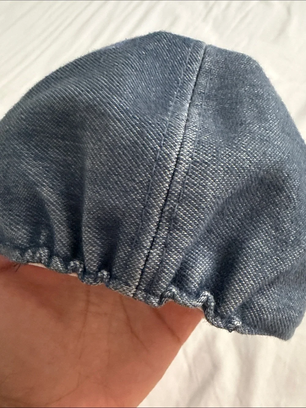 Baby 0-6months Original 73 Embroidered Denim Baseball Cap - Blue